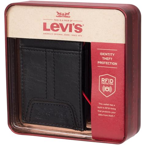 levi rfid wallet credit card holder just one pocket|levis wallet canada.